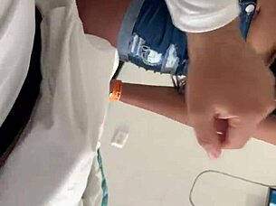 Hotel Receptionist Fucked by Guest While Changing Sheets