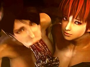 Kunoichi battles monsters in hardcore version, intense monster encounters