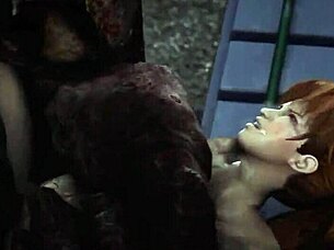 Kunoichi battles monsters in hardcore version, intense monster encounters