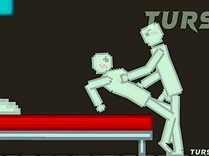 Intense sex in people playground game