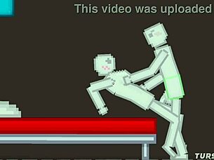 Intense sex in people playground game