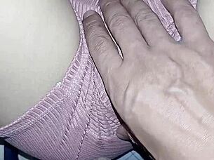 stepdaughter alone at home watching tv