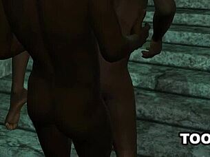 That masked cartoon babe is getting rough sex