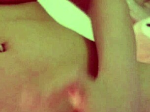 Sarina Valentina, the shemale babe, is about to cum with her big cock