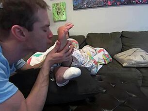 licking my hot neighbor's perfect pink soles