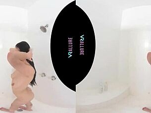 Jade Baker relaxes in the bath