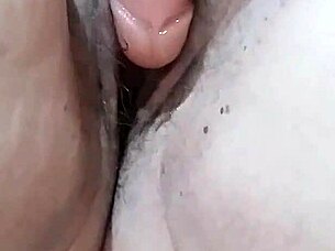The bbw wife enjoys double penetration with dildos.