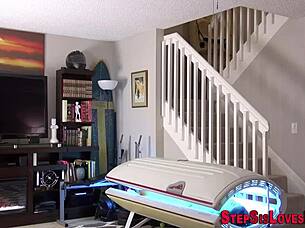 This teen 18+ was sucking cock and then got nailed hard from behind in pov