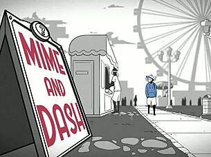 cartoon character explores new adventures in narrative tale