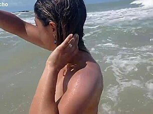 Yuri Shows Off On Nudist Beach, Drives Guys Crazy