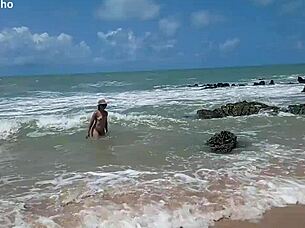 Yuri Shows Off On Nudist Beach, Drives Guys Crazy