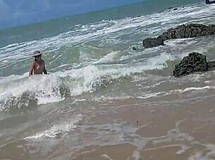 Yuri Shows Off On Nudist Beach, Drives Guys Crazy
