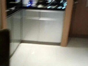 Maid cleans the house