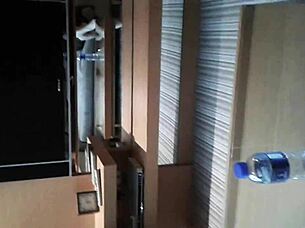 Maid cleans the house