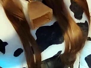 Watch this hot latina ride in cowgirl on shaved pussy