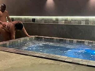 I grabbed the brunette from behind and pounded her pussy so hard she screamed