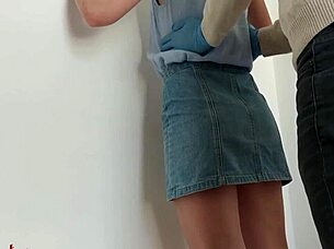 Poor Girl Experienced Deep Anal Security Check After Getting Caught Shoplifting