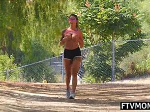 hey, check out this milf pornstar in public outdoor fun