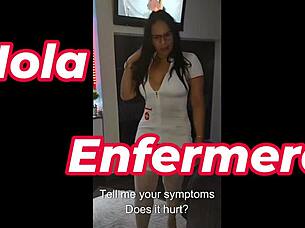 i deliver double to nurse alejandra's big tits and ass