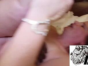 Redhead MILF in interracial encounter with large partner