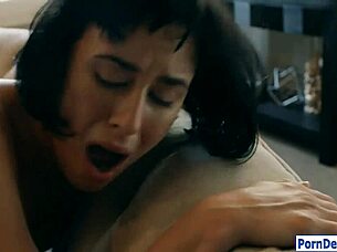 olive glass gets pussy banged deep with big black cock