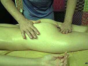 Rebecca's relaxing massage session with soothing techniques