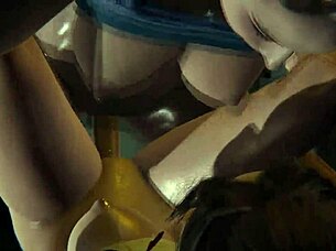 Futa Resident Evil - Claire Redfield Gets Creampied by Jill Valentine - 3D Porn