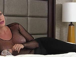 Using a chastity device to punish the cock.