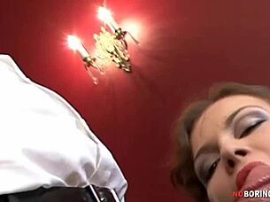 Gorgeous brunette takes huge cock in ass, ass to mouth 😍