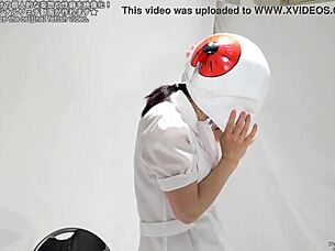 old man in mask fetish play