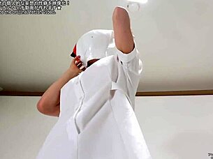 old man in mask fetish play