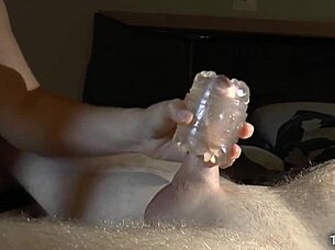 edging him with fleshlight and ruining orgasm.