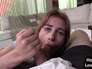 Skinny 21-Year-Old Girlfriend Gives Oiled Handjob In Pov While Talking Dirty And Showing Tattoos