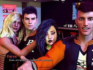 Girls strip naked in locker room game