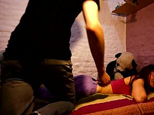 Very hot teen 18+ girlfriend waits in bed bent over for monster cock fucking!