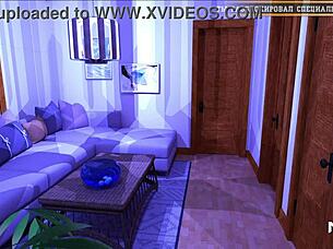 Girls strip naked in locker room game