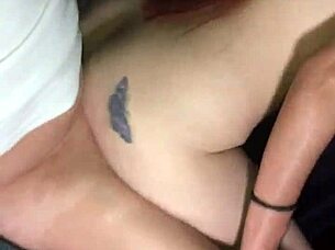 Wife practices riding cock cowgirl style.