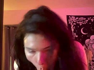 Watch me gag on big cock deepthroat