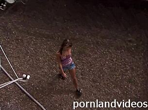 Young Skinny Whore in Interracial DP Threesome