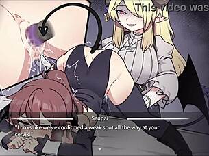 corporate succubus gets fingered and bound in hentai part 6