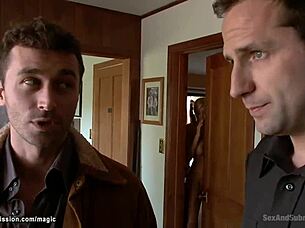 Cowboy Fucks Busty Bound Babes Outdoors?