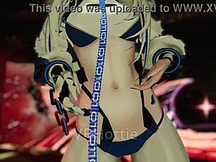 Cyber babe ready for space fuck lap dance vrchat erp