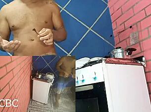 fucking in kitchen ends with cum in ass nicoli fox