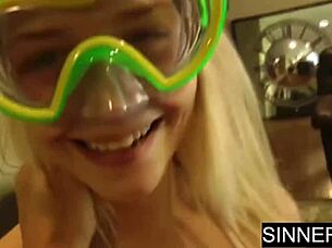 Seduce your step daughter Aubrey Gold with cock in mouth?