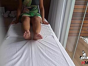 Client's Beautiful Tits and Tight Pussy Massaged Tantrically