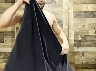 Naked Laundry Folding