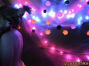 Gaby at the Neon Party