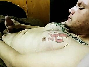 horny guy explodes with cum!