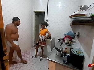 Fucking my stepdaughter in the kitchen, anal with teen 18+ latina, oops