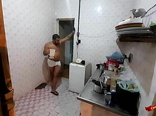 Fucking my stepdaughter in the kitchen, anal with teen 18+ latina, oops